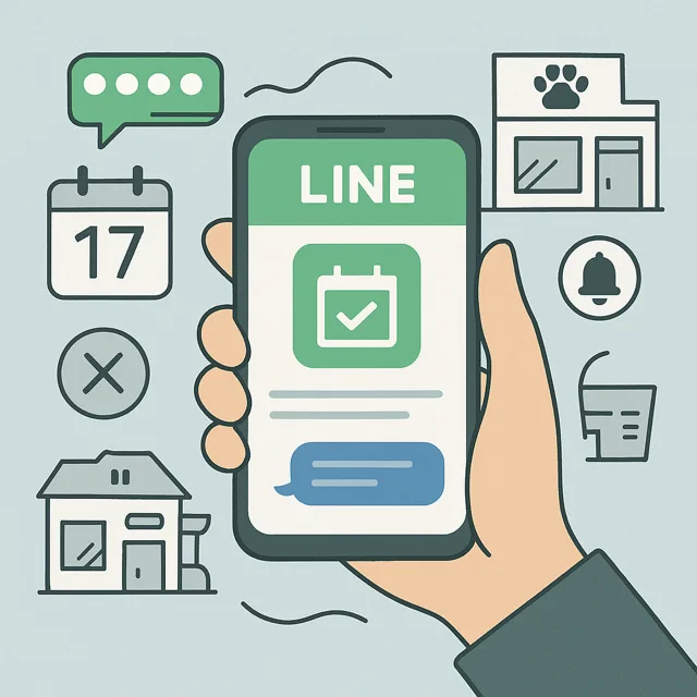 LINE連携型予約システムの導入事例